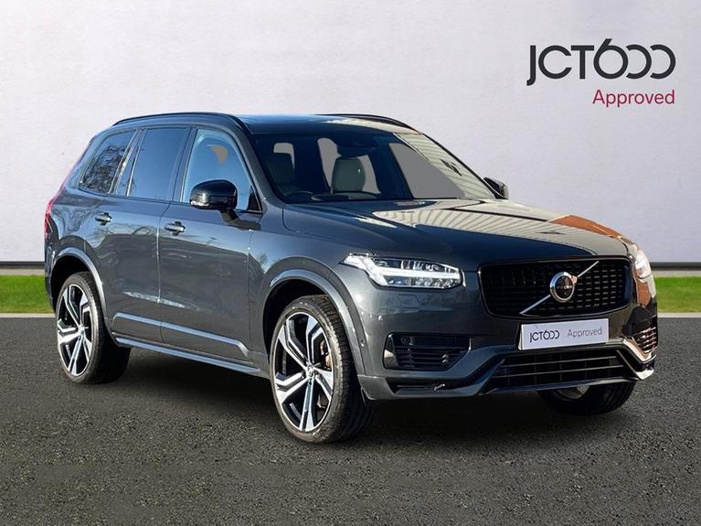 Used 2021 VOLVO Xc90 2.0h T8 Twin Engine Recharge 11.6kWh R-Design Pro SUV 5dr Petrol Plug-in Hybrid Auto 4WD Euro 6 (s/s) (390 ps) Grey at JCT600