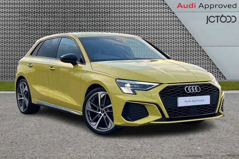 Used 2023 AUDI A3 35 TFSI Edition 1 5dr S Tronic [Comfort+Sound] Yellow at JCT600