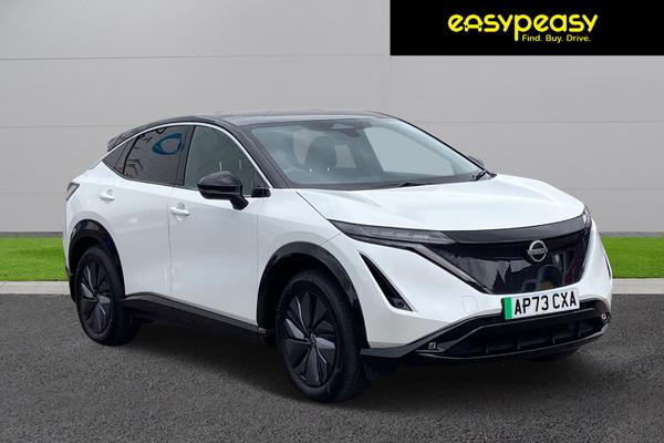 Used 2023 Nissan ARIYA 178kW Advance 87kWh 22kWCh 5dr Auto T/T White pearl/Black at easypeasy