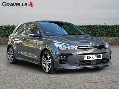 Used 2021 Kia RIO 1.0 T-GDi MHEV GT-Line S Hatchback 5dr Petrol Hybrid Manual Euro 6 (s/s) (118 bhp) storm grey at Gravells