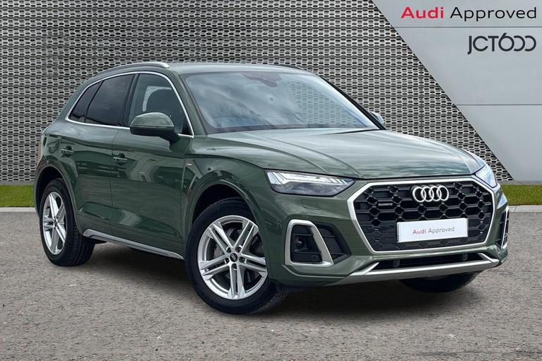 Used 2022 AUDI Q5 2.0 TDI 40 S line SUV 5dr Diesel S Tronic quattro Euro 6 (s/s) (204 ps) Green at JCT600