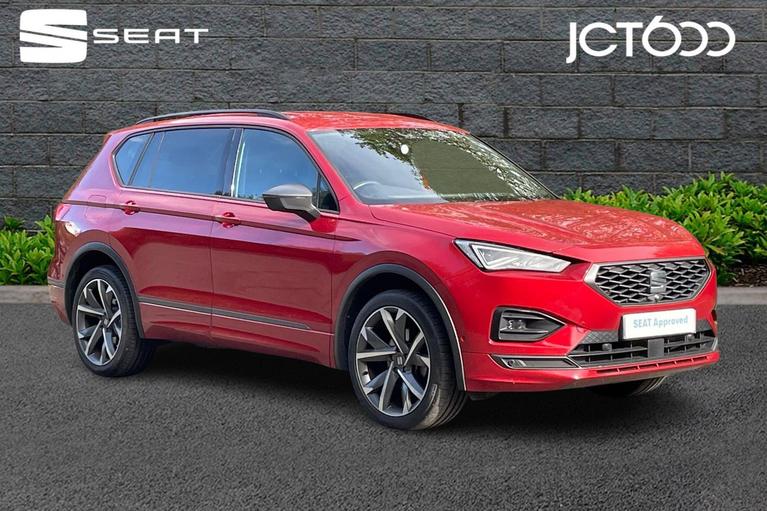 Used 2021 SEAT Tarraco 1.5 TSI EVO FR Sport SUV 5dr Petrol DSG Euro 6 (s/s) (150 ps) Red at JCT600