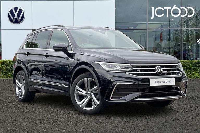 Used 2023 VOLKSWAGEN Tiguan R-Line Edition 2.0 TDI 150PS 7-Speed DSG 5 Door Deep Black pearl at JCT600