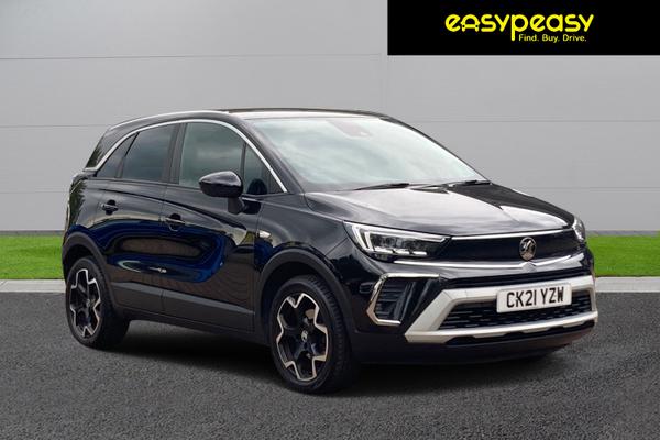 Used 2021 Vauxhall CROSSLAND 1.2 Turbo Elite 5dr Black at easypeasy