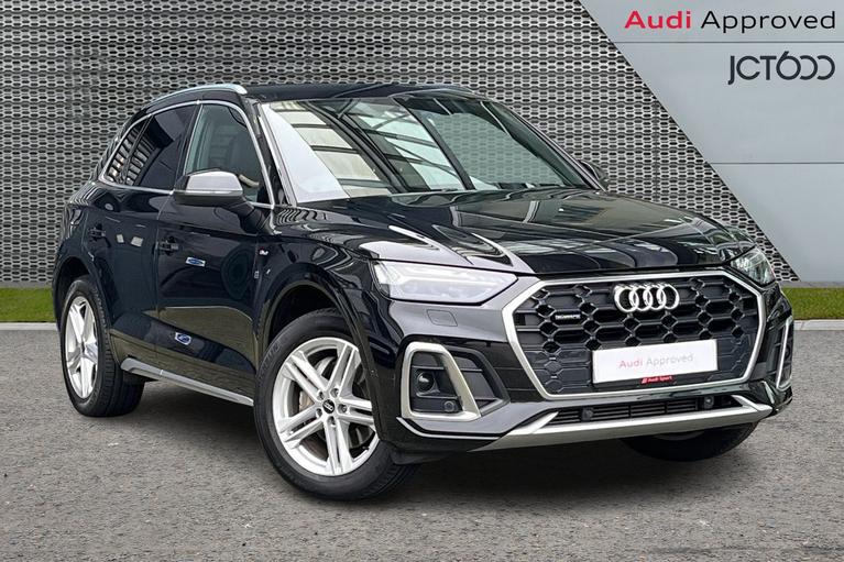 Used 2022 AUDI Q5 2.0 TFSI 45 S line SUV 5dr Petrol S Tronic quattro Euro 6 (s/s) (265 ps) Black at JCT600