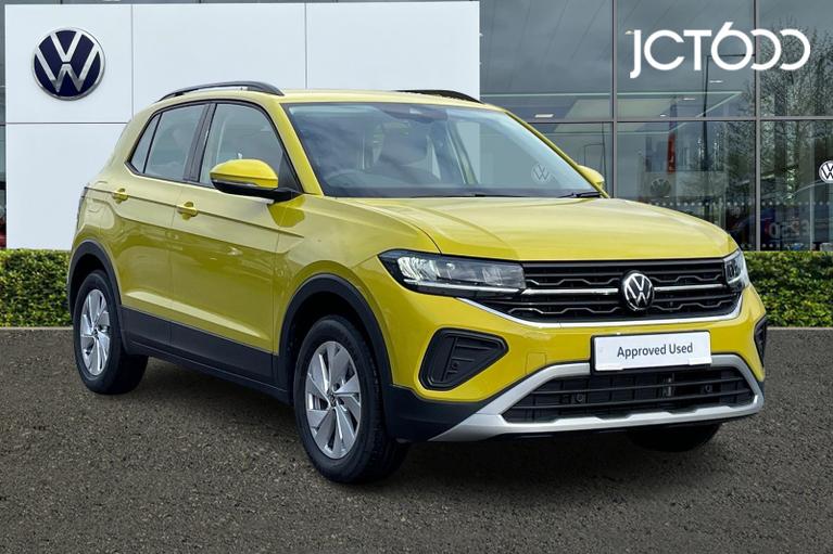 Used 2024 VOLKSWAGEN T-Cross 1.0 TSI Life SUV 5dr Petrol Manual Euro 6 (s/s) (95 ps) Rubber Ducky Yellow at JCT600