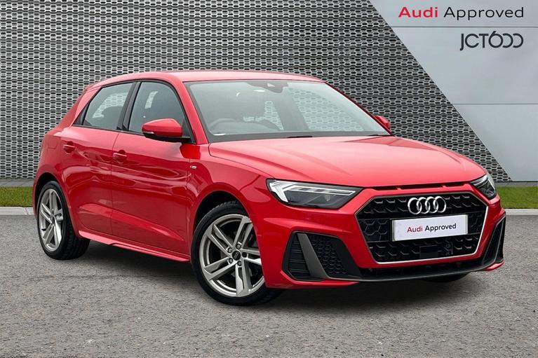 Used 2023 Audi A1 1.0 TFSI 30 S line Sportback 5dr Petrol S Tronic Euro 6 (s/s) (110 ps) Red at JCT600