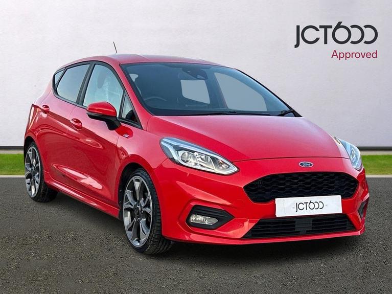 Used 2018 FORD Fiesta 1.0T EcoBoost ST-Line Hatchback 5dr Petrol Manual Euro 6 (s/s) (140 ps) Red at JCT600