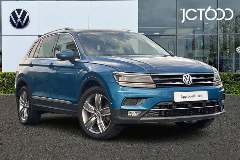 Used 2018 VOLKSWAGEN Tiguan 2.0 TDI SEL SUV 5dr Diesel DSG 4Motion Euro 6 (s/s) (190 ps) Blue at JCT600