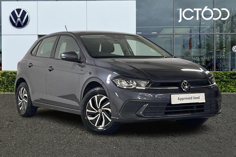 Used 2023 VOLKSWAGEN Polo 1.0 TSI Life Hatchback 5dr Petrol Manual Euro 6 (s/s) (95 ps) Grey at JCT600
