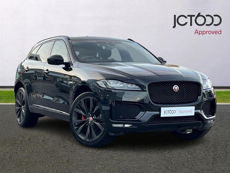 Used 2019 JAGUAR F-Pace 2.0 D240 Chequered Flag SUV 5dr Diesel Auto AWD Euro 6 (s/s) (240 ps) Black at JCT600