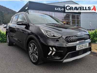 Used 2021 Kia NIRO 1.6 GDi 4 SUV 5dr Petrol Hybrid DCT Euro 6 (s/s) (139 bhp) MIDNIGHT BLACK at Gravells