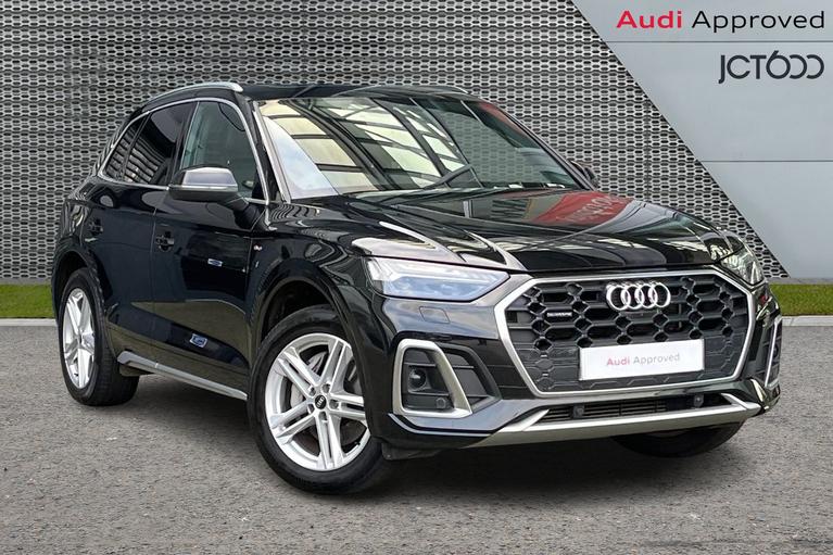 Used 2021 Audi Q5 2.0 TFSIe 50 S line SUV 5dr Petrol Plug-in Hybrid S Tronic quattro Euro 6 (s/s) 17.9kWh (299 ps) Black at JCT600