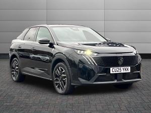 Used 2025 Peugeot 3008 1.2 HYBRID GT SUV 5dr Petrol Hybrid e-DSC6 Euro 6 (s/s) (136 ps) Black at Sinclair Direct