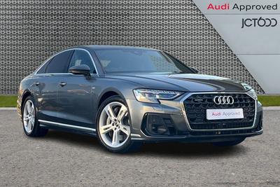 2023 AUDI A8 3.0 TFSIe V6 60 S line Saloon 4dr Petrol Plug-in Hybrid Tiptronic quattro Euro 6 (s/s) (17.9kWh) (462 ps) at JCT600