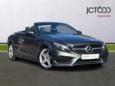 2018 MERCEDES-BENZ C Class 2.1 C220d AMG Line (Premium Plus) Cabriolet 2dr Diesel G-Tronic+ Euro 6 (s/s) (170 ps) at JCT600