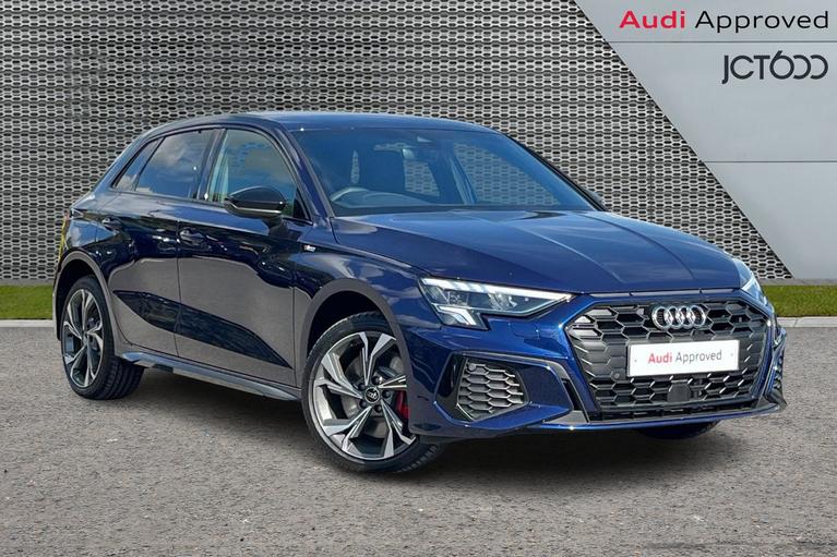 Used 2024 AUDI A3 1.4 TFSIe 45 S line Competition Sportback 5dr Petrol Plug-in Hybrid S Tronic Euro 6 (s/s) 13kWh (245 ps) Blue at JCT600