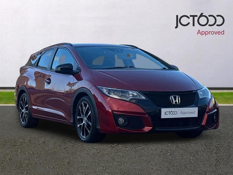 Used 2018 Honda Civic 1.8 i-VTEC Sport Tourer 5dr Petrol Auto Euro 6 (Navi) (142 ps) Red at JCT600