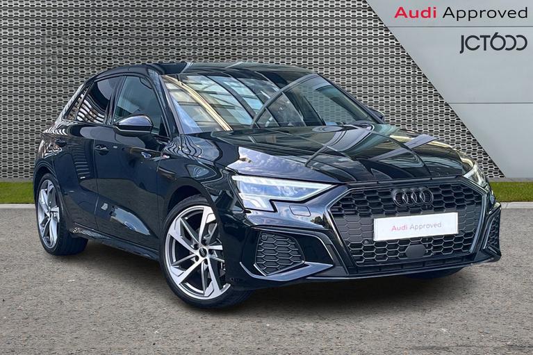 Used 2024 AUDI A3 1.5 TFSI 35 Black Edition Sportback 5dr Petrol S Tronic Euro 6 (s/s) (150 ps) Black at JCT600