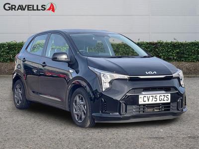Used 2025 Kia PICANTO 1.0 2 Hatchback 5dr Petrol Manual Euro 6 (s/s) (62 bhp) Black at Gravells