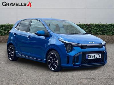 Used 2024 Kia PICANTO 1.0 GT-Line Hatchback 5dr Petrol AMT Euro 6 (s/s) (62 bhp) azure blue at Gravells