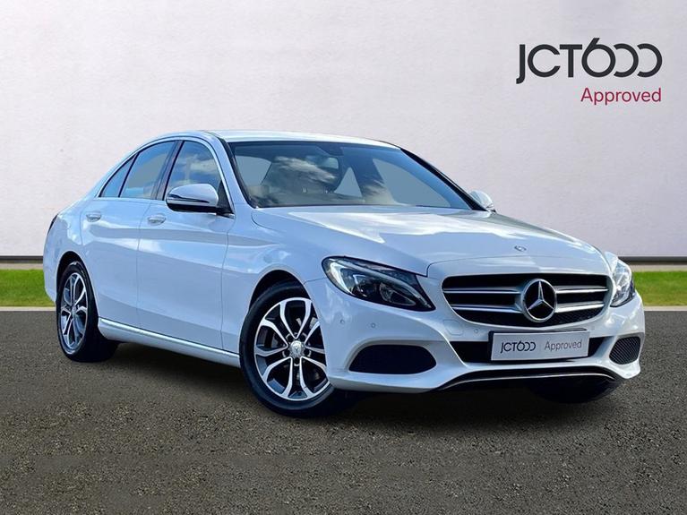 Used 2016 Mercedes-Benz C Class 2.0 C200 Sport Saloon 4dr Petrol G-Tronic+ Euro 6 (s/s) (184 ps) White at JCT600