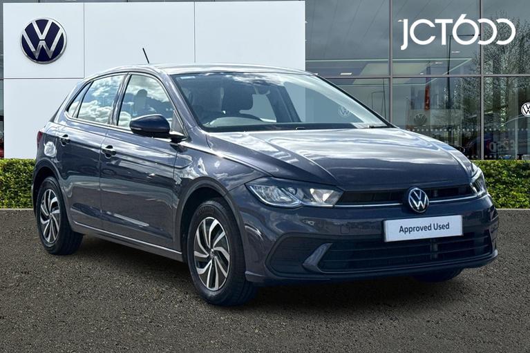 Used 2023 VOLKSWAGEN Polo 1.0 TSI Life Hatchback 5dr Petrol Manual Euro 6 (s/s) (95 ps) Grey at JCT600