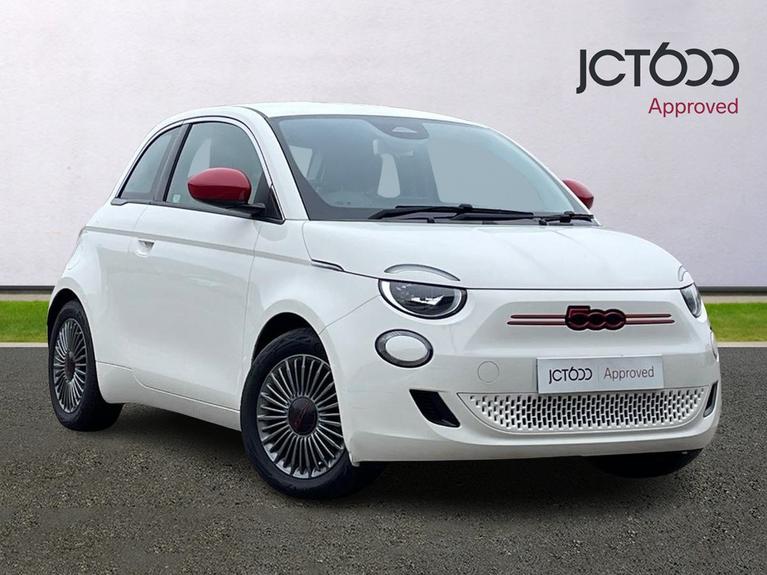 Used 2022 FIAT 500e 42kWh RED Hatchback 3dr Electric Auto (118 ps) White at JCT600