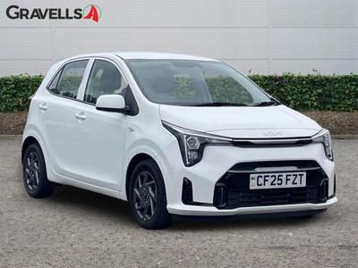 Used 2025 Kia PICANTO 1.0 2 Hatchback 5dr Petrol AMT Euro 6 (s/s) (62 bhp) clear white at Gravells