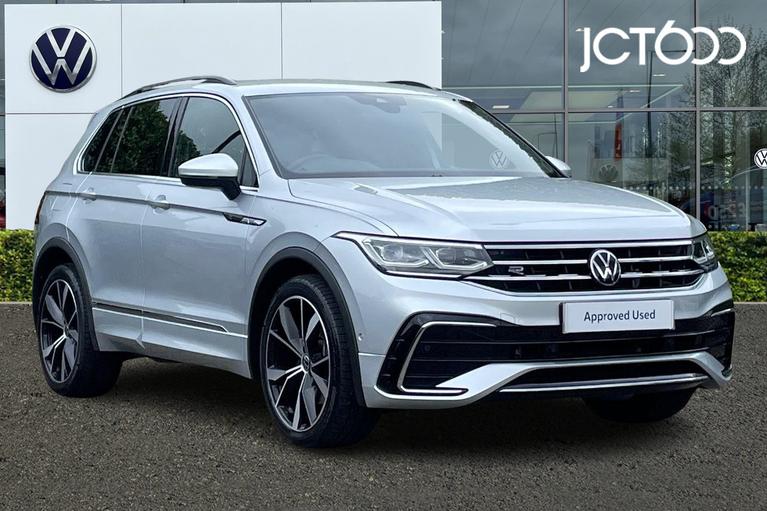 Used 2022 VOLKSWAGEN Tiguan R-Line 2.0 TSI 190PS 7-Speed DSG 4Motion Reflex Silver Metallic at JCT600