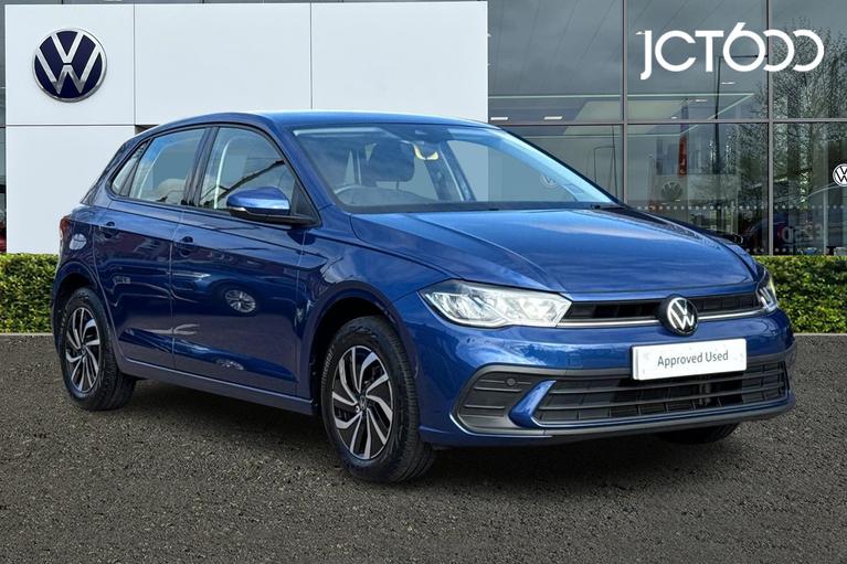 Used 2023 VOLKSWAGEN Polo 1.0 EVO Life Hatchback 5dr Petrol Manual Euro 6 (s/s) (80 ps) Blue at JCT600