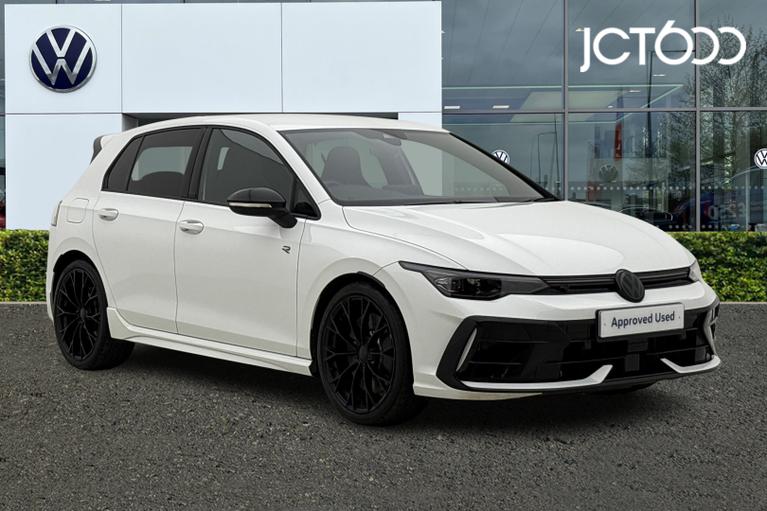 Used 2025 VOLKSWAGEN Golf 2.0 TSI R Black Edition Hatchback 5dr Petrol DSG 4Motion Euro 6 (s/s) (333 ps) White at JCT600