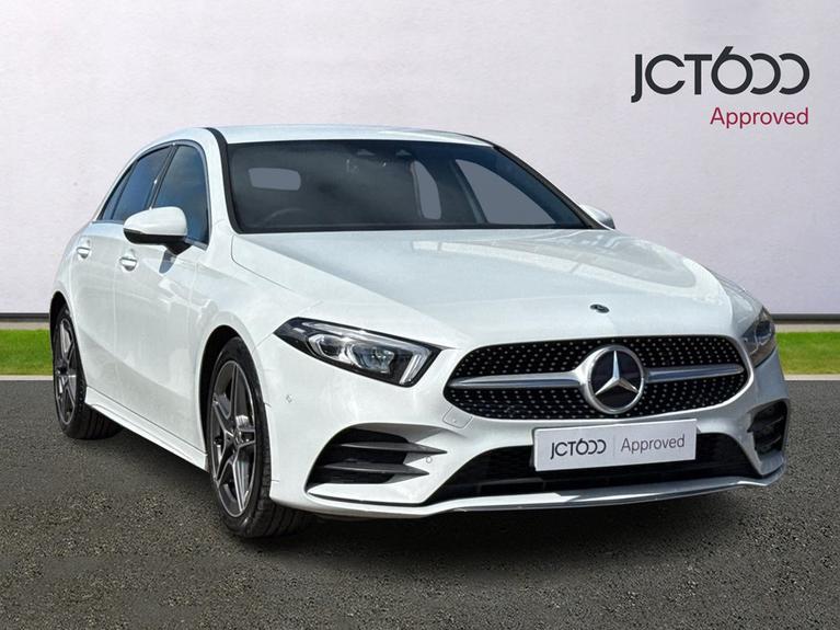 Used 2020 MERCEDES-BENZ A Class 2.0 A200d AMG Line (Premium 2) Hatchback 5dr Diesel 8G-DCT Euro 6 (s/s) (150 ps) White at JCT600