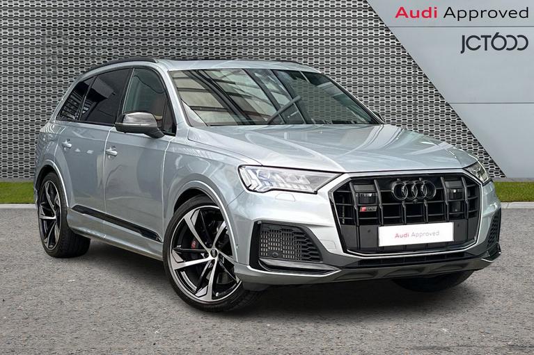 Used 2024 AUDI Sq7 4.0 TFSI V8 Black Edition SUV 5dr Petrol Tiptronic quattro Euro 6 (s/s) (507 ps) Silver at JCT600