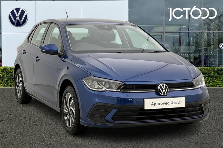 Used 2023 VOLKSWAGEN Polo 1.0 TSI Life Hatchback 5dr Petrol DSG Euro 6 (s/s) (95 ps) Reef Blue at JCT600