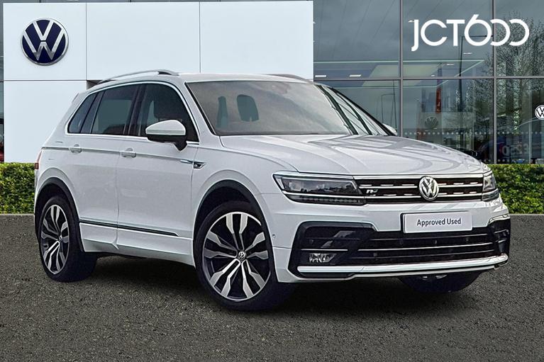 Used 2020 VOLKSWAGEN Tiguan Tiguan R-Line Tech 2.0 TDI 2WD 150PS 6-Speed Manual 5 Door White at JCT600