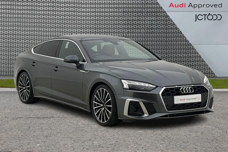 Used 2022 AUDI A5 2.0 TFSI 35 S line Sportback 5dr Petrol S Tronic Euro 6 (s/s) (150 ps) Grey at JCT600