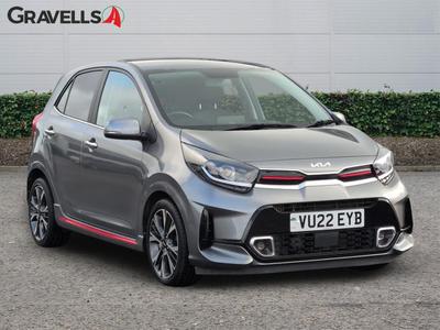 Used 2022 Kia PICANTO 1.0 T-GDi GT-Line S Hatchback 5dr Petrol Manual Euro 6 (s/s) (99 bhp) Grey at Gravells