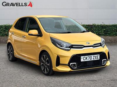 Used 2021 Kia PICANTO 1.0 T-GDi GT-Line S Hatchback 5dr Petrol Manual Euro 6 (s/s) (99 bhp) Yellow at Gravells