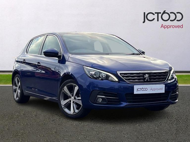 Used 2018 PEUGEOT 308 1.2 PureTech GPF Allure Hatchback 5dr Petrol Manual Euro 6 (s/s) (130 ps) Blue at JCT600