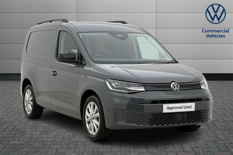 Used 2025 VOLKSWAGEN Caddy 2.0 TDI C20 Commerce Pro Panel Van 5dr Diesel DSG SWB Euro 6 (s/s) (122 ps) Grey at JCT600