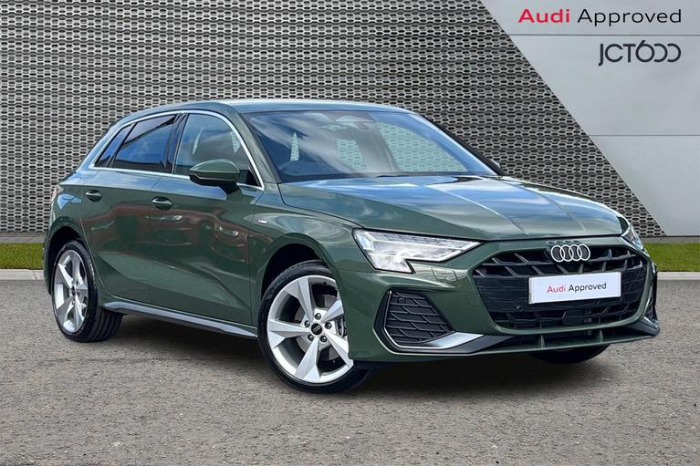 Used 2026 AUDI A3 1.5 TFSIe S line Sportback 5dr Petrol Plug-in Hybrid S Tronic Euro 6 (s/s) 17.9kWh (204 ps) Green at JCT600
