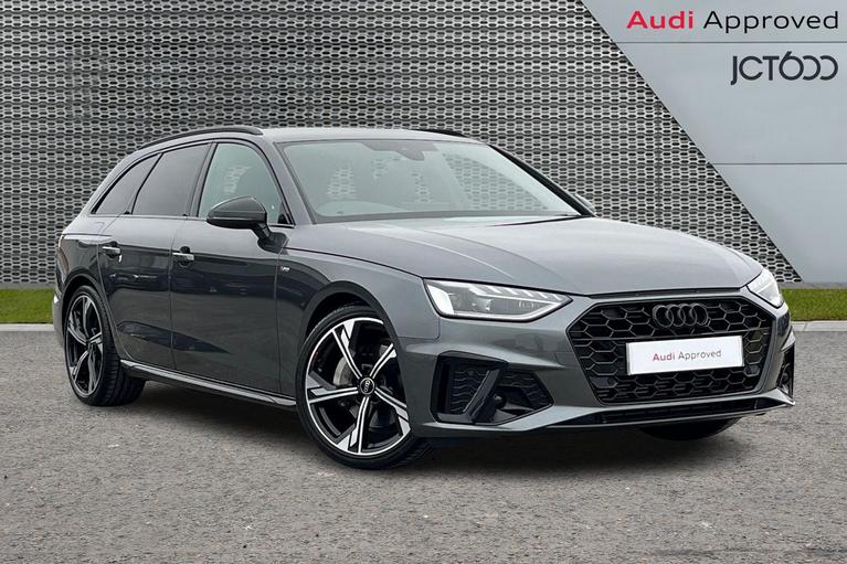 Used 2024 AUDI A4 Avant 2.0 TFSI 40 Black Edition Estate 5dr Petrol S Tronic Euro 6 (s/s) (204 ps) Grey at JCT600