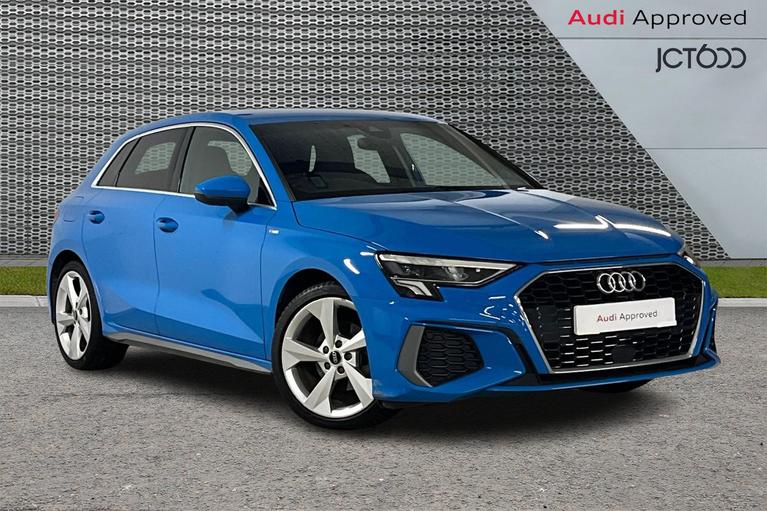 Used 2022 AUDI A3 Sportback S line 35 TFSI 150 PS S tronic 5 Door Turbo Blue at JCT600
