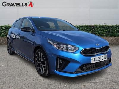 Used 2021 Kia CEED 1.0 T-GDi GT-Line Hatchback 5dr Petrol Manual Euro 6 (s/s) (118 bhp) Blue at Gravells