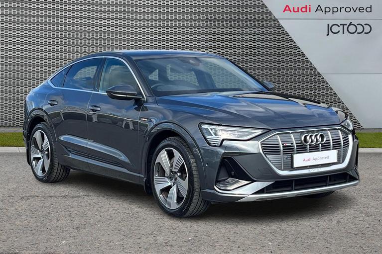 Used 2022 AUDI e-tron 50 S line Sportback 5dr Electric Auto quattro 71.2kWh (11kW Charger) (313 ps) Daytona Grey Pearlescent at JCT600