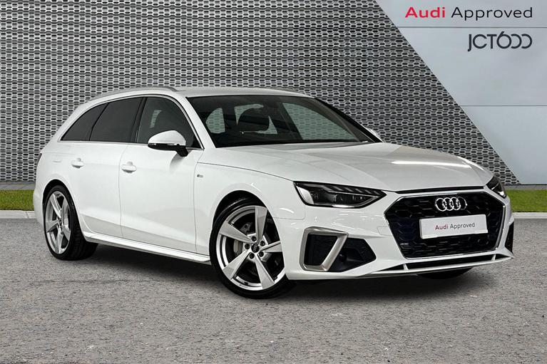 Used 2024 Audi A4 Avant 2.0 TFSI 40 S line Estate 5dr Petrol S Tronic Euro 6 (s/s) (204 ps) White at JCT600