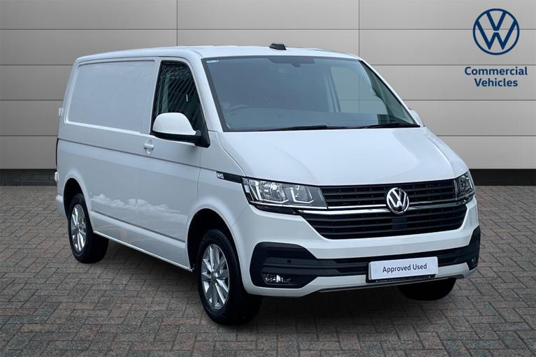 Used 2024 VOLKSWAGEN Transporter T28 Panel van Highline SWB 150PS EU6 *REAR CAMERA*ADAPTIVE CRUISE*** White at JCT600