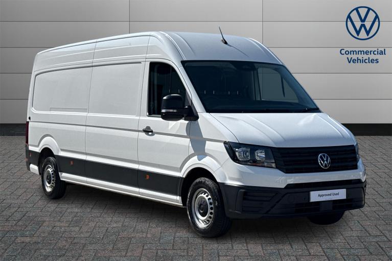 Used 2025 VOLKSWAGEN Crafter 2.0 TDI CR35 Commerce Plus Panel Van 5dr Diesel Manual FWD LWB High Roof Euro 6 (s/s) (140 ps) White at JCT600