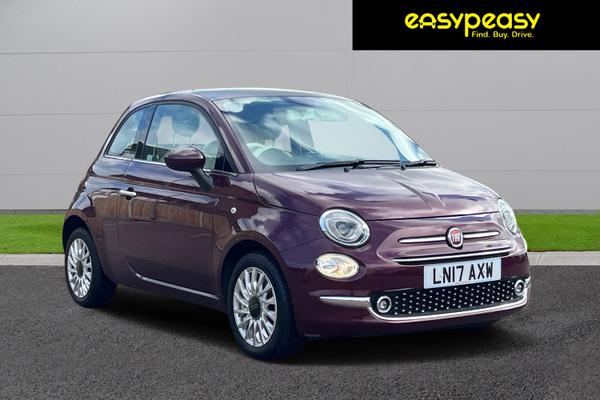 Used 2017 Fiat 500 1.2 Lounge 3dr Avantgarde Bordeaux at easypeasy